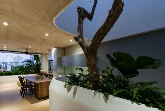BIM Architecture | Vertical Flower Garden Room Smiling in the Wind/H2