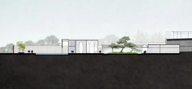 BIM Architecture | Green Pine and Cypress, Mirror Water Courtyard: Chongqing Vanke Emerald Park/Shanghai Riqing Architectural Design