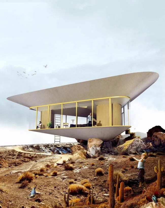 BIM Architecture | Reverse Rooftop Pool Pavilion/Anti Reality