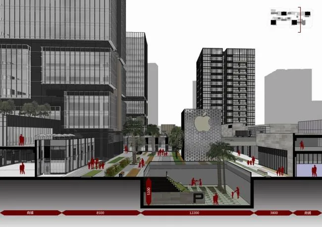 BIM Architecture | Courtyard in the City - Guangzhou Nansha Jinmao Bay Complex/Botao Design