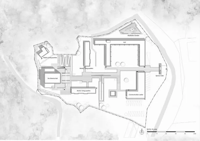 BIM Architecture | Jetavana Zen Monastery, Returning to the Original Energy of Buddhism/Studio GAON