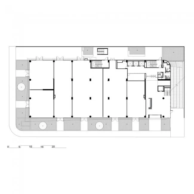 BIM Architecture | CORTEZZA Building, Wood Stone Dialogue with Nature/TERRANUM