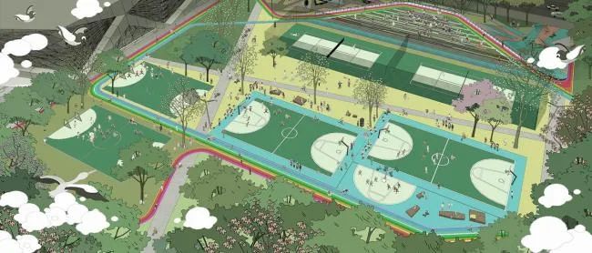 BIM Architecture | Dynamic Energy Box: Yangzhou Southern New City Sports Park/Botao Design