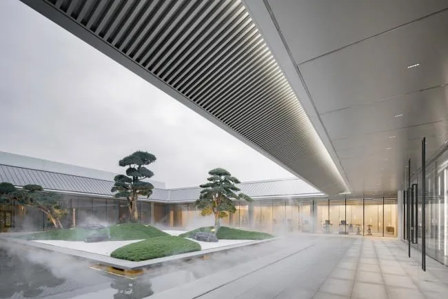 BIM Architecture | Green Pine and Cypress, Mirror Water Courtyard: Chongqing Vanke Emerald Park/Shanghai Riqing Architectural Design