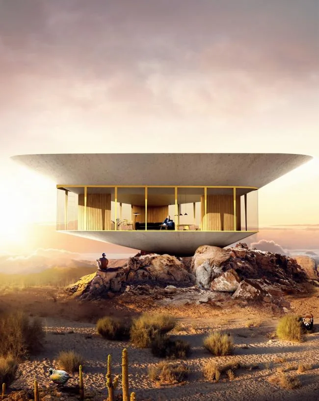 BIM Architecture | Reverse Rooftop Pool Pavilion/Anti Reality