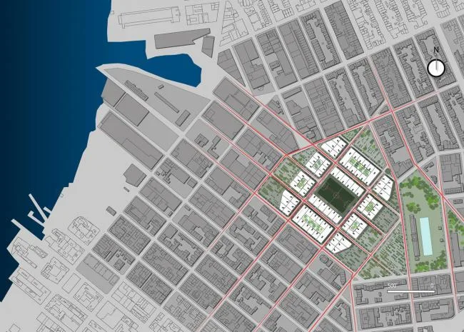 BIM Architecture | Rooftop Stadium in Urban Communities/Li Yueqi