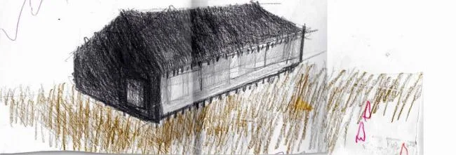 BIM Architecture | Red Hut on Village Grassland: PH2 Room/DX Arquitectos
