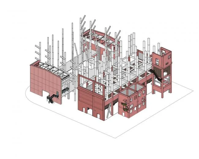 BIM Architecture | Beijing Shougang Construction House Intelligent Selection Muri Hotel "Cangge"/China Academy of Architectural Design&Research Co., Ltd