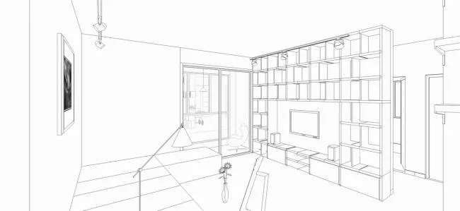 BIM Architecture | Fanghua; Daily Life in the Grid Wall of Home - Architect's Home/Jin Chao, Yan Luhong