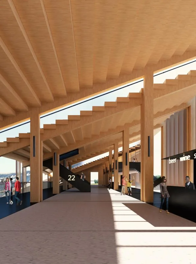 BIM Architecture | Rooftop Stadium in Urban Communities/Li Yueqi