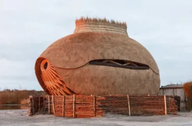 BIM Architecture: Waterbird Eggs Living by the Water - Tij Unelegant Bird House by RO&AD Architecten-BIM WORLD