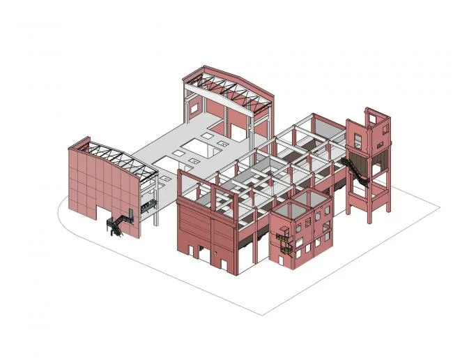 BIM Architecture | Beijing Shougang Construction House Intelligent Selection Muri Hotel "Cangge"/China Academy of Architectural Design&Research Co., Ltd