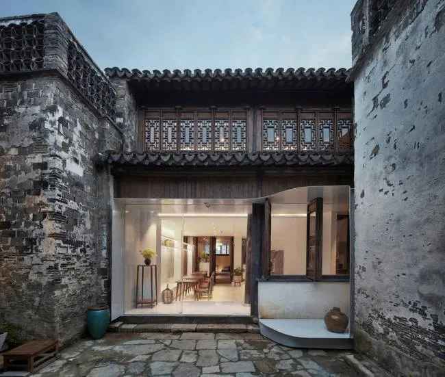 BIM architecture | Awakening memories, old houses with a sense of vicissitudes and era: Reform of Elegant Tea Court/Nanjing Yueshi Space Design