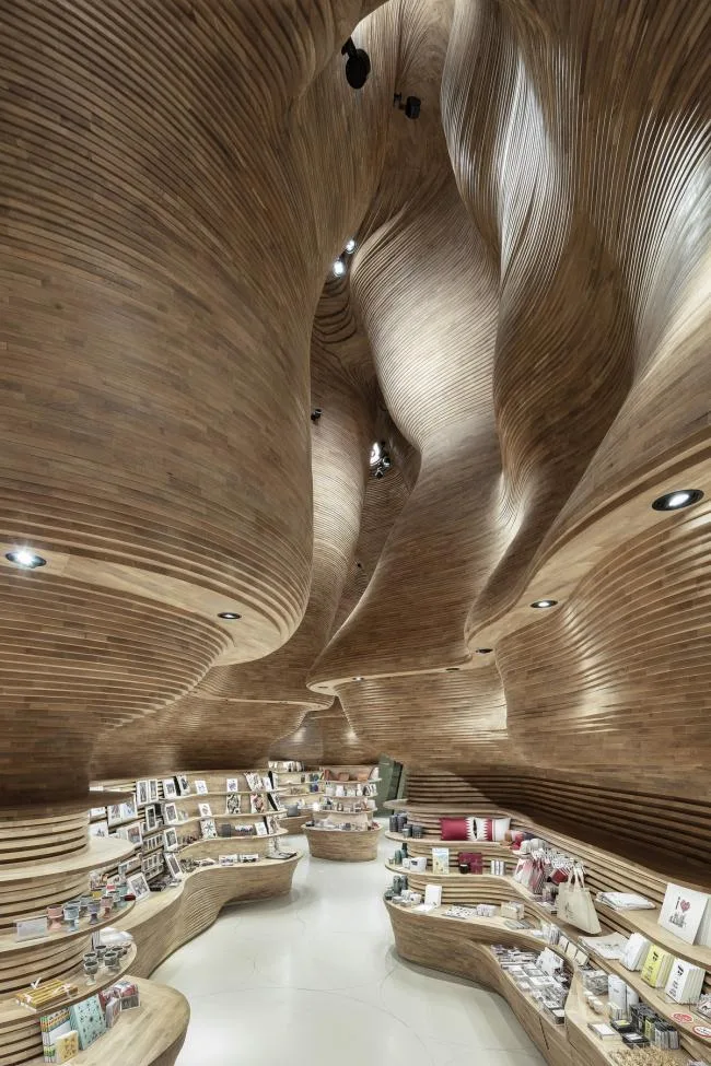 BIM Architecture | Clouds and Waves, Like Primitive Caves Penetrating Light: Qatar National Museum Shop/Koichi Takada Architectural Firm