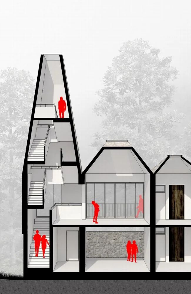 BIM Architecture | Watching in the Valley - A View of the Residence/China Academy of Art Landscape Architecture Design Research Institute