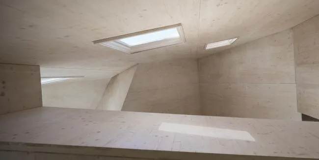 BIM architecture | Roof * * * cutting, restoring the classic modern pure white room/MALL