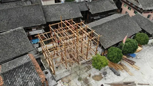 BIM architecture | Black tiles integrated into traditional villages: Gaobu Bookstore/Pengbi Port Chinese Year and Night School of Architecture Condition Lab