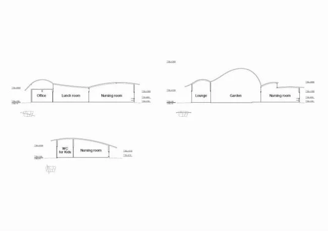 BIM Architecture | Under Mount Fuji, the gentle and charming curves: Toranoko Nursery/Takashige Yama * * * Office