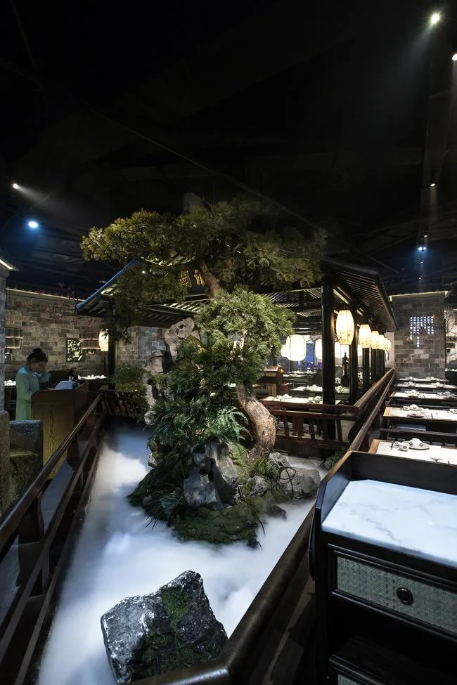 BIM Architecture | Strolling in the Leisure Garden, Jinse Shaohua: Jiangnan Li Chinese Restaurant, Changzhou, Jiangsu/Woye Space Design Firm