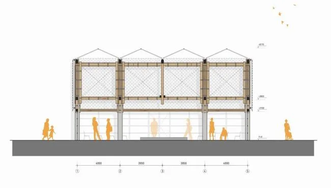 BIM Architecture | Borrowing Building Materials from Residents: Eindhoven Public Exhibition Hall, Netherlands/bureau SLA+Overtrenders W