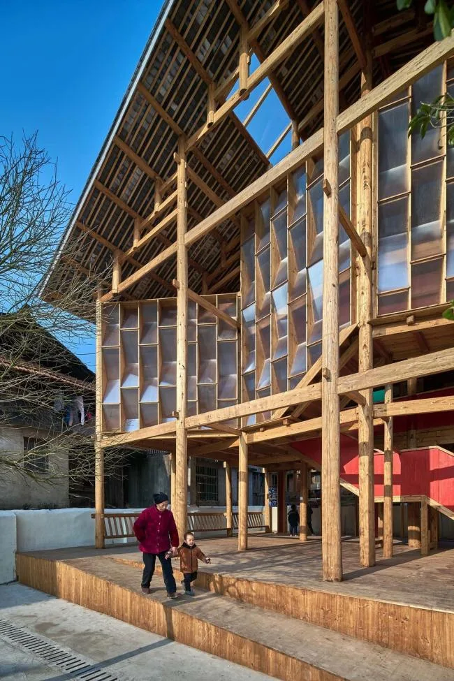 BIM architecture | Black tiles integrated into traditional villages: Gaobu Bookstore/Pengbi Port Chinese Year and Night School of Architecture Condition Lab
