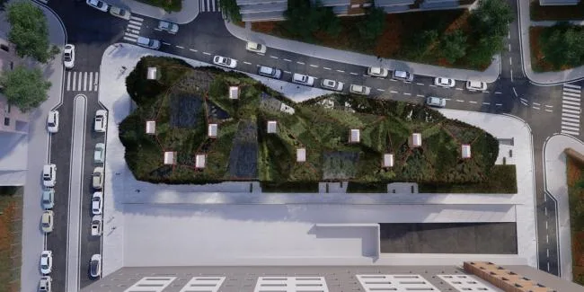 BIM Architecture | Like a 'Green Spaceship' - Madrid Municipal Library Project/3GATTI