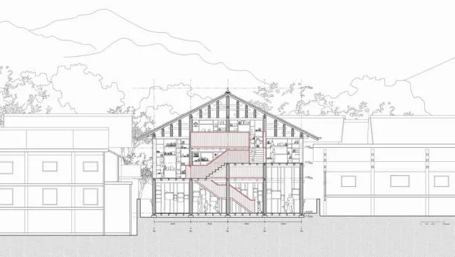 BIM architecture | Black tiles integrated into traditional villages: Gaobu Bookstore/Pengbi Port Chinese Year and Night School of Architecture Condition Lab