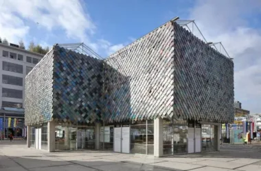 BIM Architecture: Eindhoven Public Exhibition Hall in the Netherlands by bureau SLA + Overtrenders Featuring Resident-Loaned Building Materials-BIM WORLD
