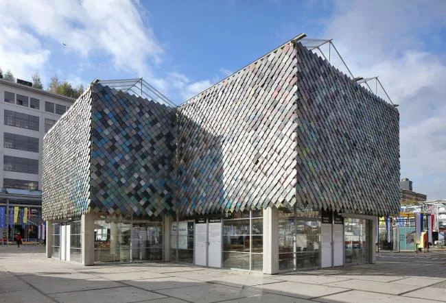 BIM Architecture | Borrowing Building Materials from Residents: Eindhoven Public Exhibition Hall, Netherlands/bureau SLA+Overtrenders W