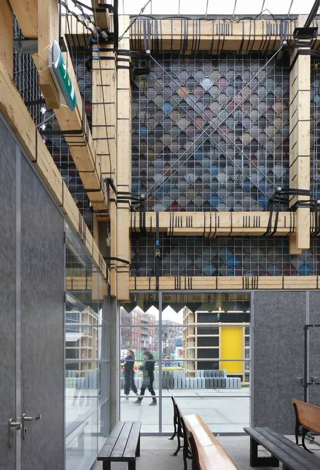 BIM Architecture | Borrowing Building Materials from Residents: Eindhoven Public Exhibition Hall, Netherlands/bureau SLA+Overtrenders W