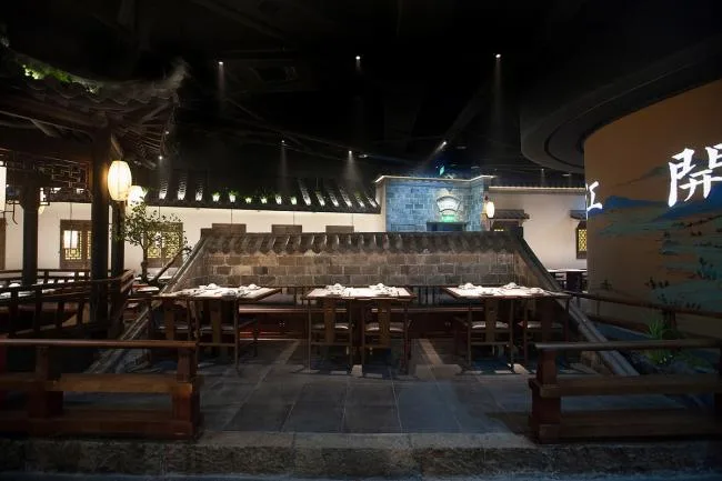 BIM Architecture | Strolling in the Leisure Garden, Jinse Shaohua: Jiangnan Li Chinese Restaurant, Changzhou, Jiangsu/Woye Space Design Firm