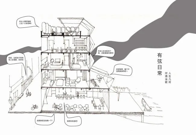 BIM Architecture | Crowdfunding for Terrace Public Space - New Foundation White House Residential Complex/Vertical Beam Society Architecture
