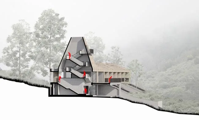 BIM Architecture | Watching in the Valley - A View of the Residence/China Academy of Art Landscape Architecture Design Research Institute