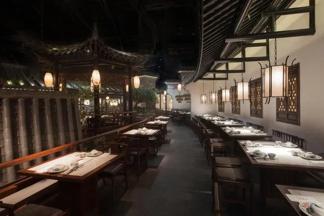 BIM Architecture | Strolling in the Leisure Garden, Jinse Shaohua: Jiangnan Li Chinese Restaurant, Changzhou, Jiangsu/Woye Space Design Firm