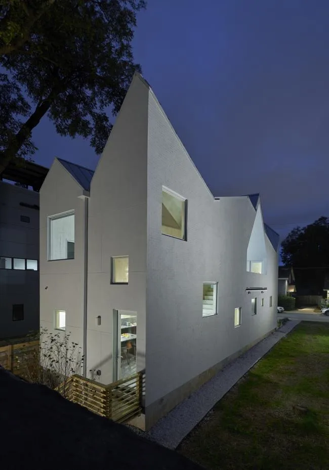 BIM architecture | Roof * * * cutting, restoring the classic modern pure white room/MALL