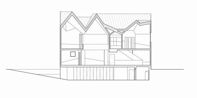BIM architecture | Roof * * * cutting, restoring the classic modern pure white room/MALL