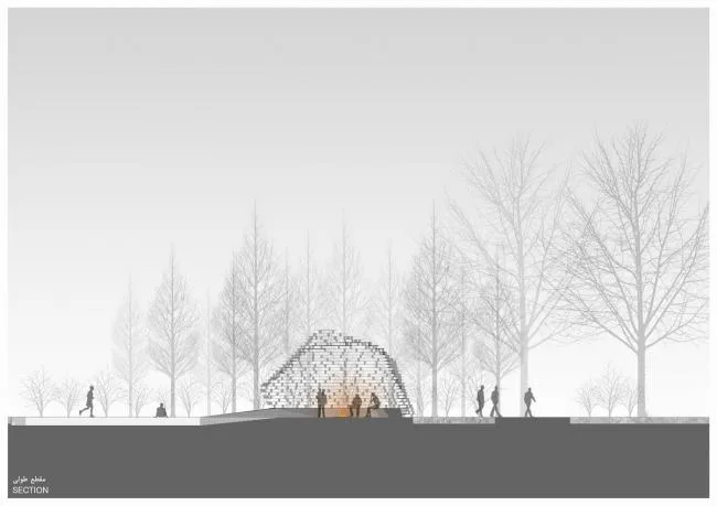 BIM Architecture | Incorporating Ancient Elements, Pillarless Canopy Built with Flake "Fish Scales"/Olgooco