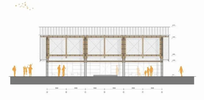 BIM Architecture | Borrowing Building Materials from Residents: Eindhoven Public Exhibition Hall, Netherlands/bureau SLA+Overtrenders W