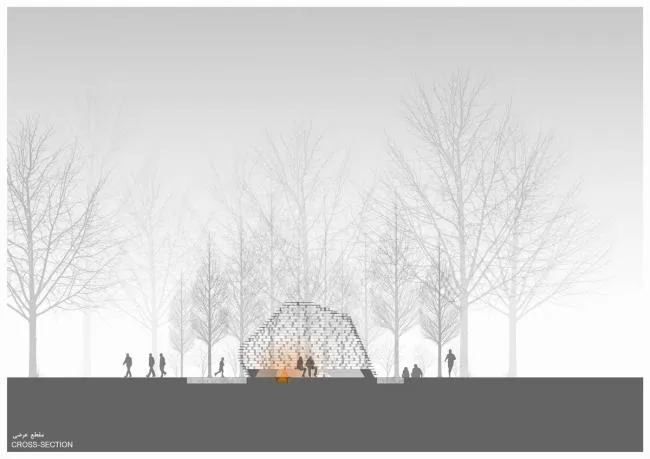 BIM Architecture | Incorporating Ancient Elements, Pillarless Canopy Built with Flake "Fish Scales"/Olgooco