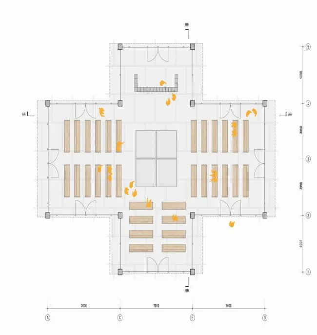 BIM Architecture | Borrowing Building Materials from Residents: Eindhoven Public Exhibition Hall, Netherlands/bureau SLA+Overtrenders W