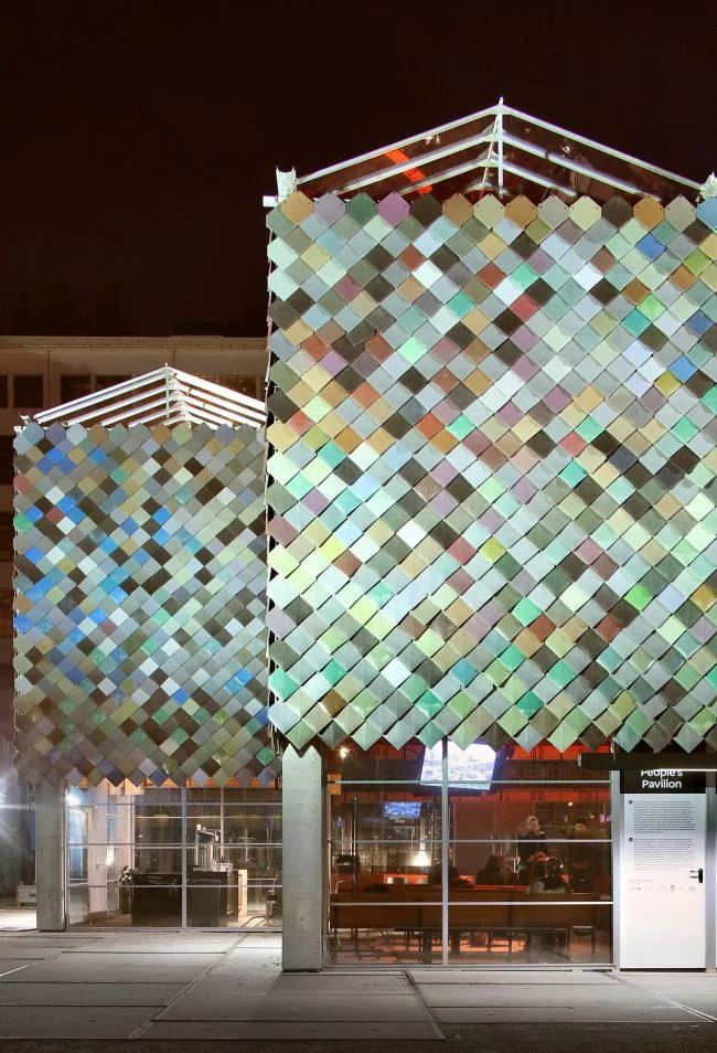 BIM Architecture | Borrowing Building Materials from Residents: Eindhoven Public Exhibition Hall, Netherlands/bureau SLA+Overtrenders W