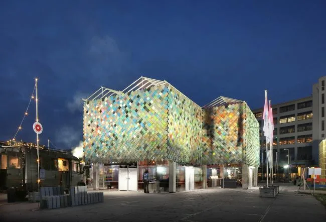 BIM Architecture | Borrowing Building Materials from Residents: Eindhoven Public Exhibition Hall, Netherlands/bureau SLA+Overtrenders W