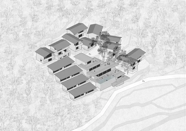 BIM Architecture | Artificial Natural - Songyang Yuanshe · Lanshushan House/Gad · Line+Studio