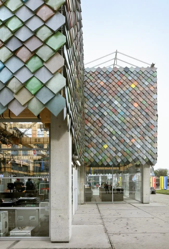 BIM Architecture | Borrowing Building Materials from Residents: Eindhoven Public Exhibition Hall, Netherlands/bureau SLA+Overtrenders W