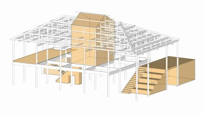 BIM Architecture | Village Library in Hilly Settlements: Qianfeng Songyang Chen Jiazhan Bu Yi Bookstore/Zhang Lei Joint Architectural Firm