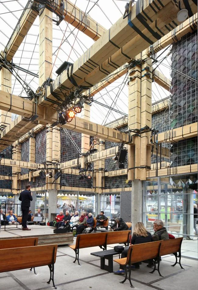 BIM Architecture | Borrowing Building Materials from Residents: Eindhoven Public Exhibition Hall, Netherlands/bureau SLA+Overtrenders W
