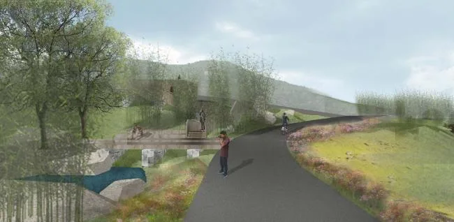 BIM Architecture | Landscape Design of Youfangping Village, Jiujianfang Town, Lantian County/Northwest Architectural Design and Research Institute · Architectural Decoration and Situation Art Engineering Design and Research Institute