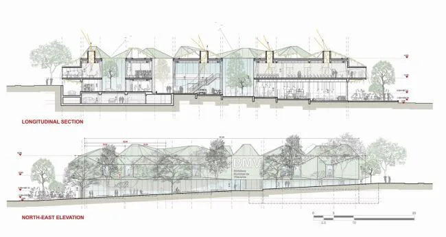 BIM Architecture | Like a 'Green Spaceship' - Madrid Municipal Library Project/3GATTI