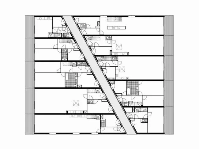 BIM Architecture | Like a Flag Dancing with the Wind: Dutch Hidden Delights Apartments/NL Architects