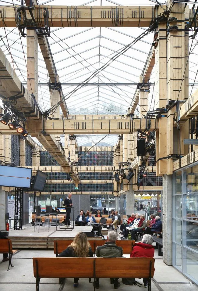 BIM Architecture | Borrowing Building Materials from Residents: Eindhoven Public Exhibition Hall, Netherlands/bureau SLA+Overtrenders W